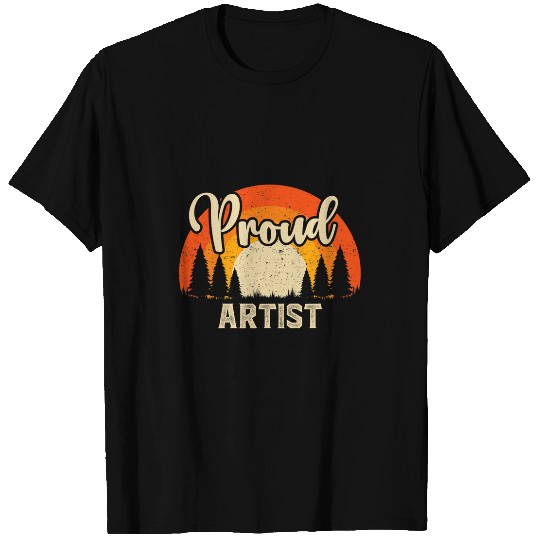 Funny Artist Superhero vintages Tee For Men Dad T-Shirts