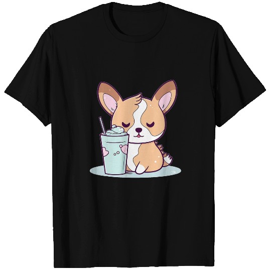 Boba Milk Tea Corgi Bobas Welsh Dog Puppy Bubble Tea Kawaii 7 T-Shirts