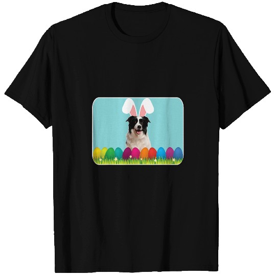 Border Collie w Bunny Ears T-Shirts
