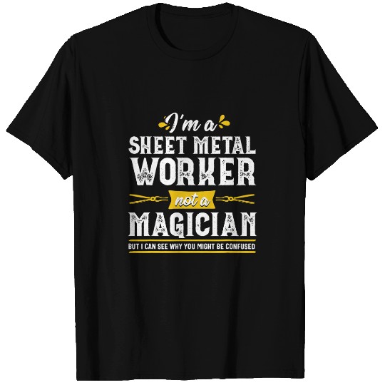 Funny Magician Sheet Metal Worker Gift Men T-Shirts