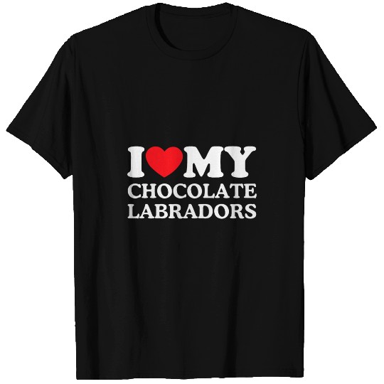 Chocolate Lab Mom Valentines Day Labrador Retriever Mama T-Shirts