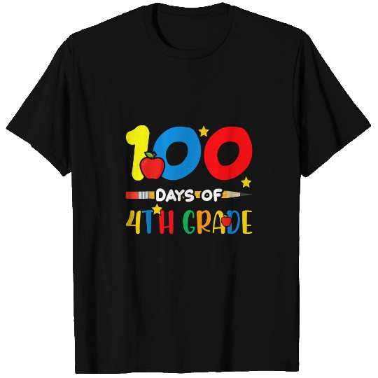 100 Days Of 4th Grade Teacher Happy 100 Days Of School 1 T-Shirts