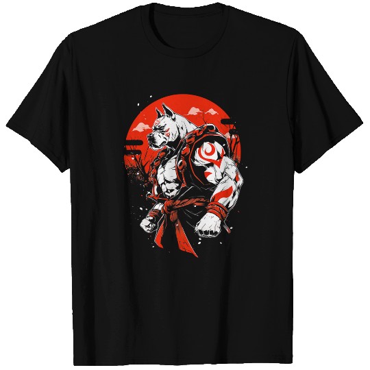 Boxer Dog Ninja Samurai Japanese Transformation Cute T-Shirts