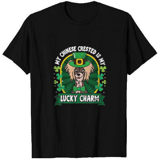 Chinese Crested St Patricks Lucky Charm Mom Dad Gift T-Shirts