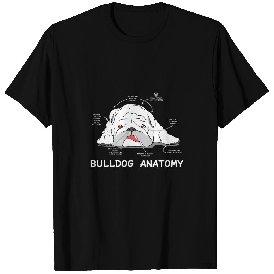 English Bulldog Anatomy Bully Dog Pet Owners T-Shirts