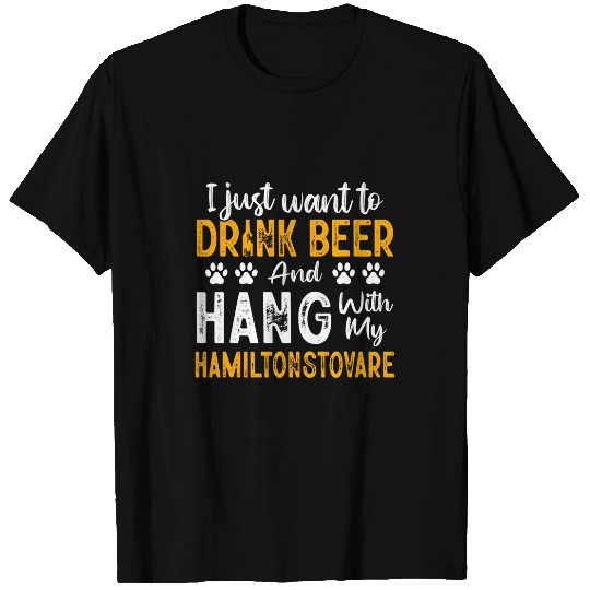 Drink Beer And Hang With My Hamiltonstovare Swedish Foxhound T-Shirts