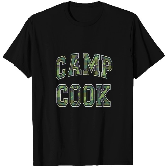 Camo CAMP COOK Summer Campground Camping Besties Host Sports T-Shirts