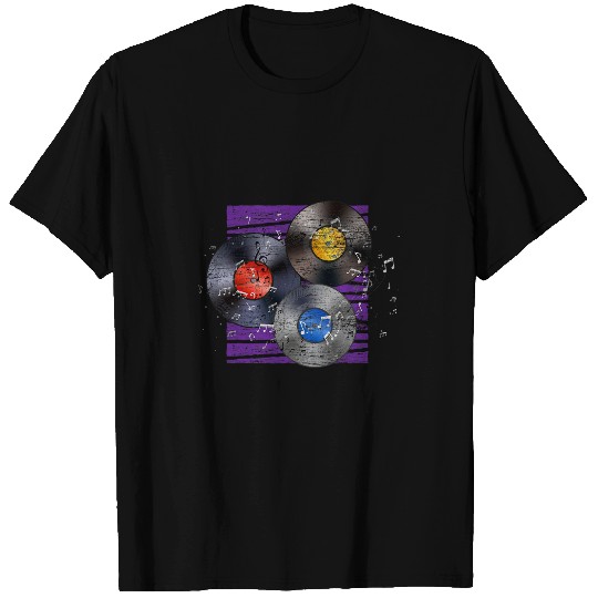 Eighties Music Lover Vinyl Records 80s Musician Vinyl T-Shirts