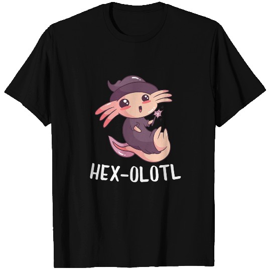 Hexolotl Axolotls Magician Animal Fan Wizard Axolotls Spell T-Shirts