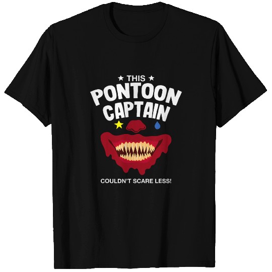 Pontoon Fun This Pontoon Captain Couldnt Scare Less Halloween 2 T-Shirts