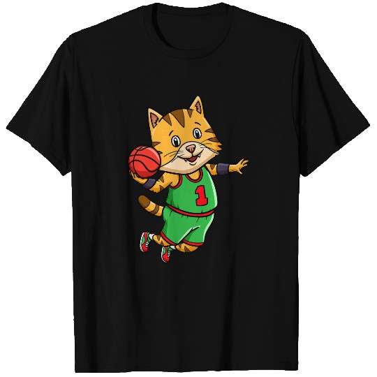 Basketball Player Coachs Bball Hoop Cat Owner T-Shirts