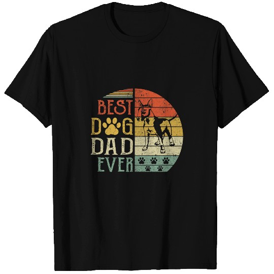 Bull Terrier bests Dog Dad Ever vintages FatherS Day Retro T-Shirts