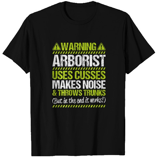 Arboriculturist Tree Surgeon Forest Throws Trunks Arborist T-Shirts