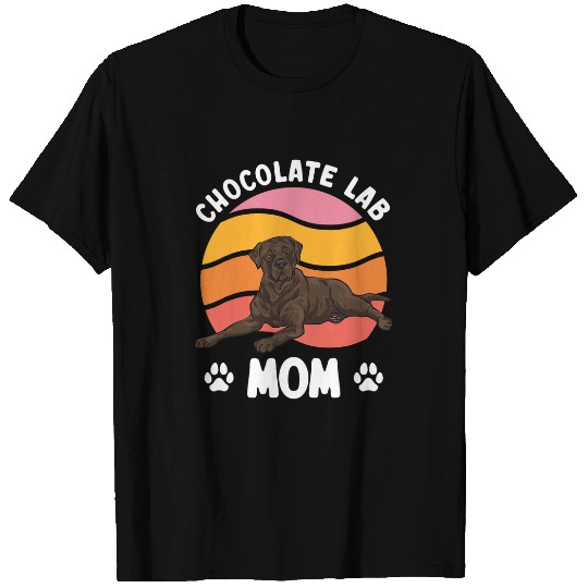 Chocolate Labrador Retriever Dog Chocolate Lab Mom T-Shirts