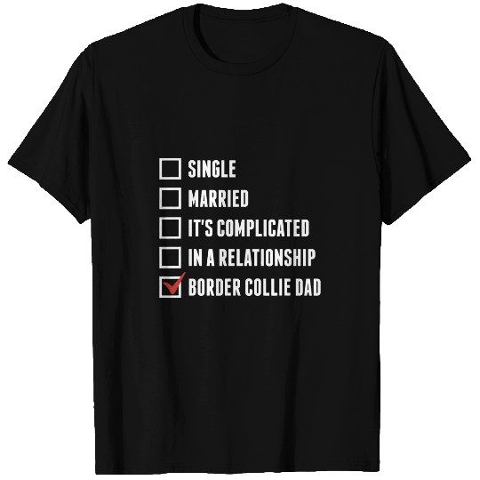 Border Collie Dad Funny Dog Father T-Shirts