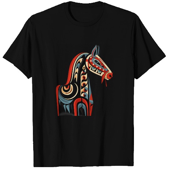 Horse Haida Totem Art Native American Indigenous Tribal T-Shirts