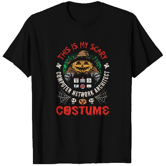 Halloween Computer Network Architect Network Design Engineer T-Shirts