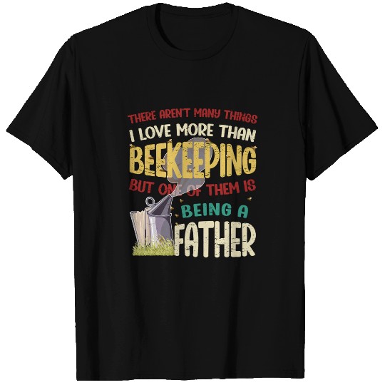 Beekeeper fathers day funny quote beekeeping dad bees retro T-Shirts