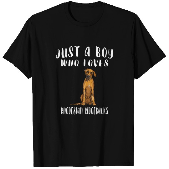 Just A Boy Who Loves Rhodesian Ridgeback T-Shirts