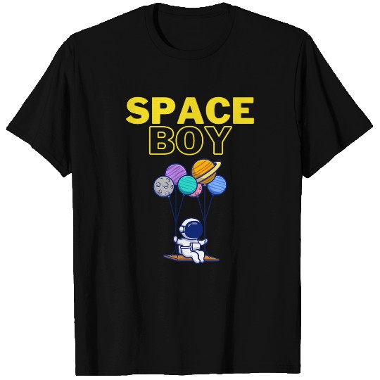 Astronaut Stuff Outer Space Boy Galaxy Balloon Cute Spaceman T-Shirts