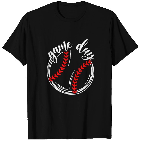 Funny Game Day Baseball Life Softball Dad Mom T-Shirts