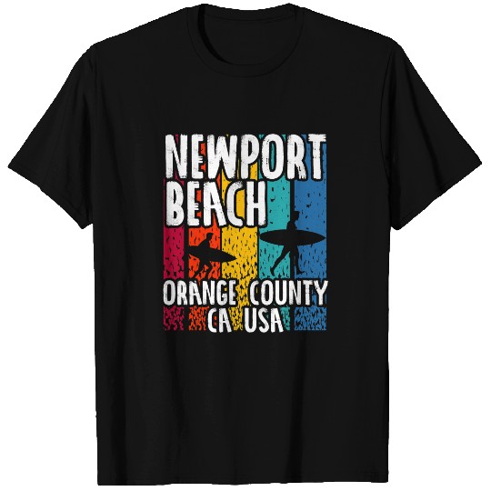 Surf Life Newport Beach Orange County CA USA Surfboarding Surfing T-Shirts