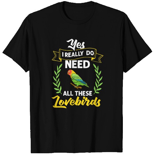 Lovebird Peach Faced Parrot Pet African Fischer Bird 227 T-Shirts