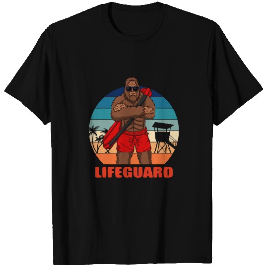 bigfoots Sasquatch cryptozoology lifeguard apparel T-Shirts