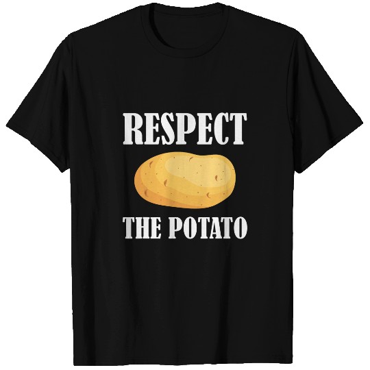 Respect The Potato 2Funny Vegetable Root Potatoes Pun T-Shirts