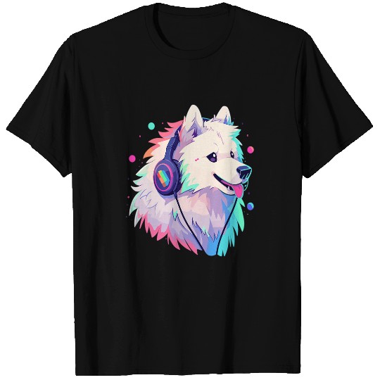 Cute Samoyed DJ Electronic Music Festival T-Shirts
