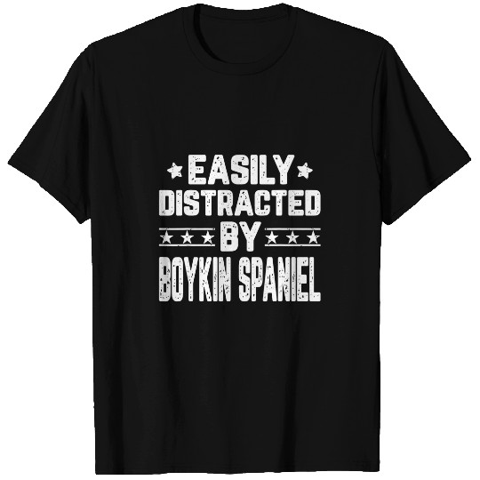 Funny Easily Distracted By Boykin Spaniel Dog Lover T-Shirts