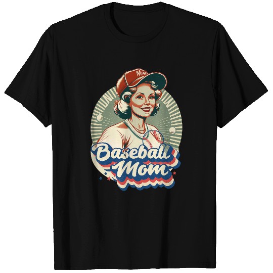 Baseball Mom Retro vintages Mothers Day Game Day T-Shirts