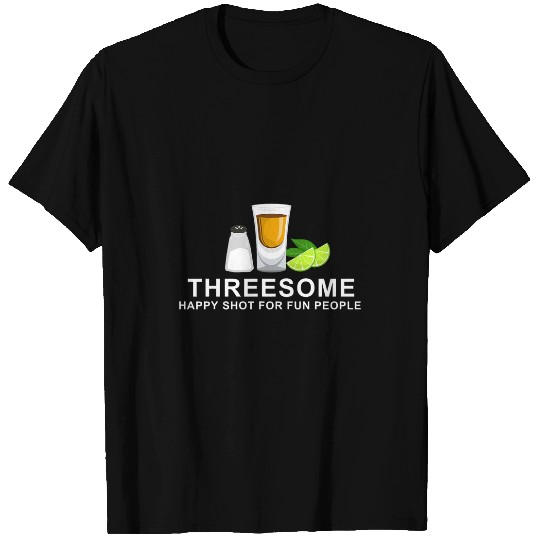 Funny Tequila Bartender For Salt Lime Tequila Threesome Bar T-Shirts
