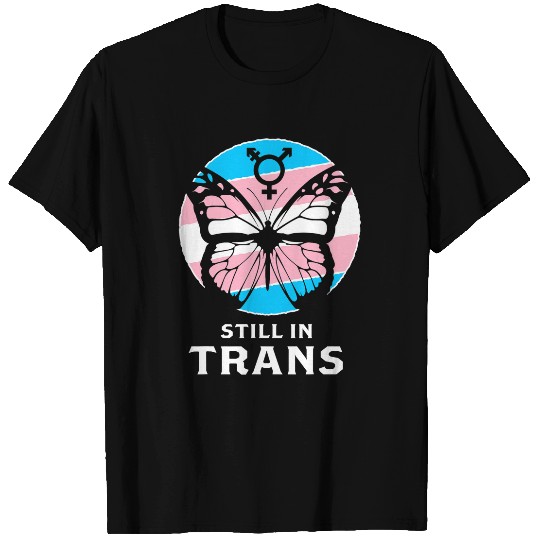 LGBTQ Still In Trans Transgender Pride Butterfly Sunrise T-Shirts