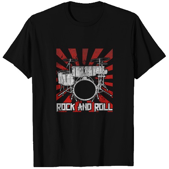 Drum Rock and Roll Drummer Music T-Shirts