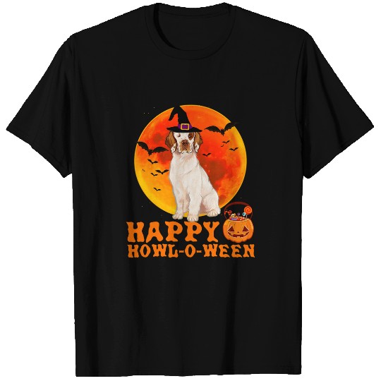 Funny Clumber Spaniel Dog Halloween Happy Howloween T-Shirts