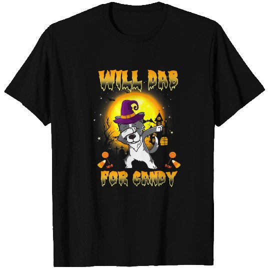 Border Collie Dabbings Dog Will Dab for Candy Funny Halloween T-Shirts