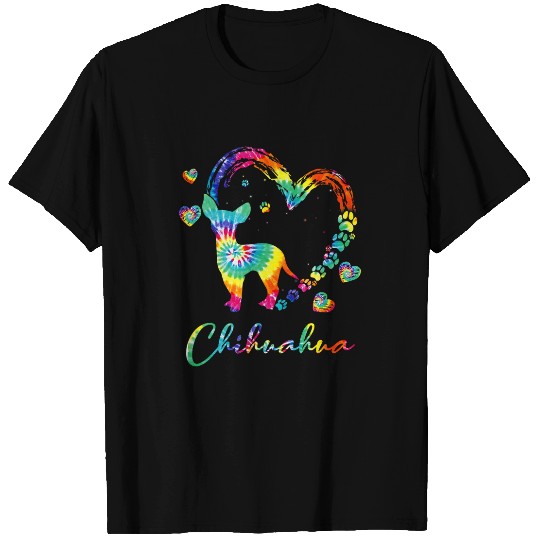 Chihuahua Tie Dye Rainbow Dog Lover Gift T-Shirts