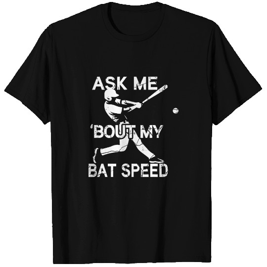 Funny Baseball Player Hitter Hitting Metrics Bat Speed T-Shirts