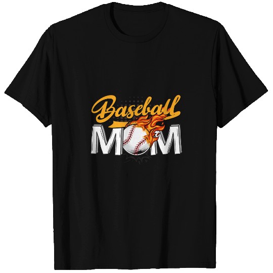 Baseballer Cheerleading Mother Gifts Baseball Mom T-Shirts