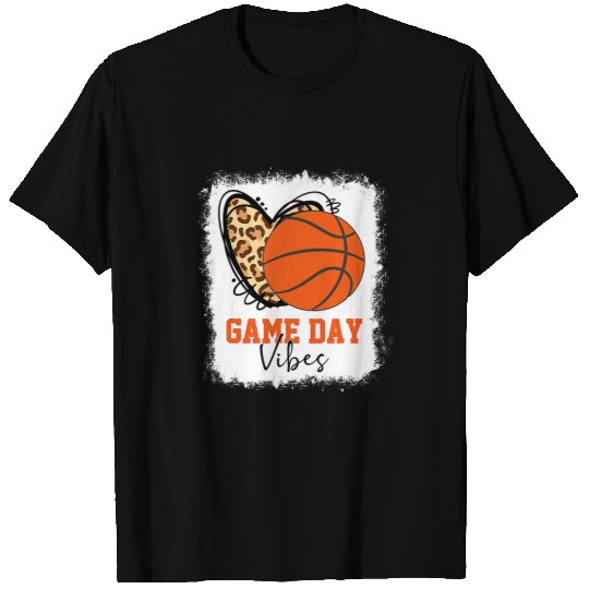 Bleached Basketball Game Day Vibes Softball Mom Tie Dye T-Shirts