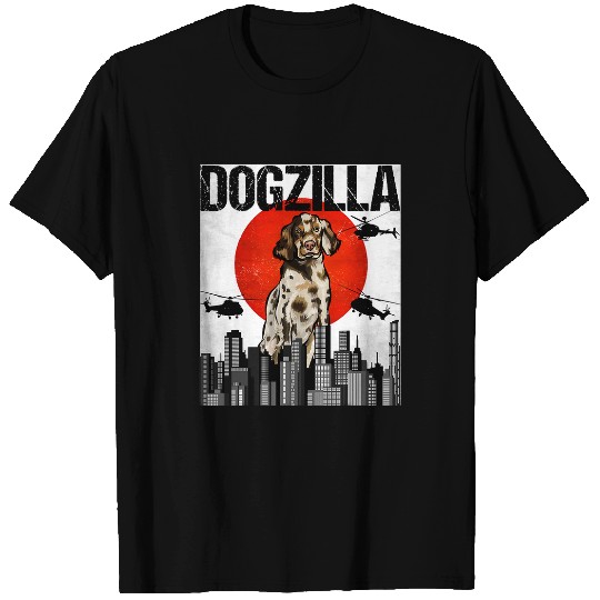 Funny vintages Japanese Dogzilla English Setter T-Shirts