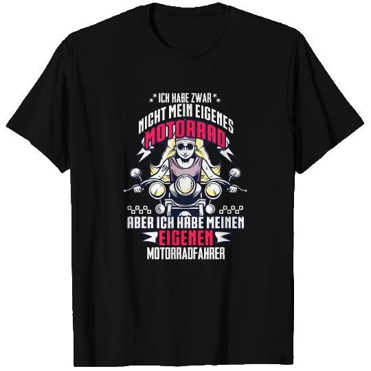 Biker Motorcycle Rider Girlfriend Ladies Wife Biker T-Shirts