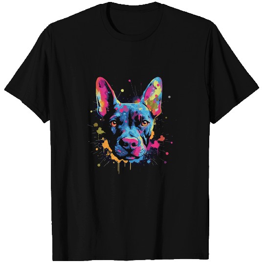 Bull Terrier Colorful T-Shirts
