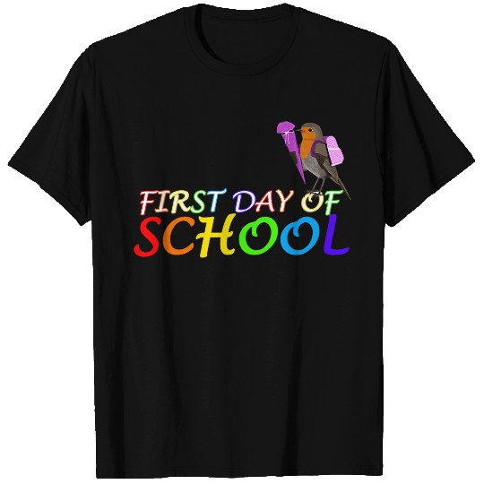 Robin Bird First Day of School First Grade Animal Biologist 22 T-Shirts