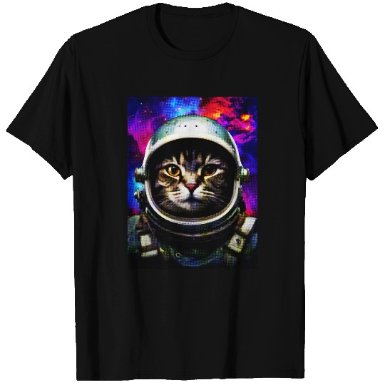 Astronaut Cat Kitty In Space Cute Cat Space Cat T-Shirts