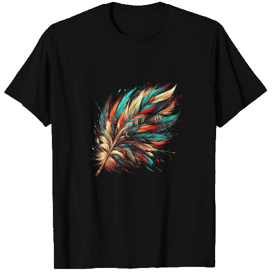 Feather Southwest Native American Indian Tribal Art Graphic 2 T-Shirts