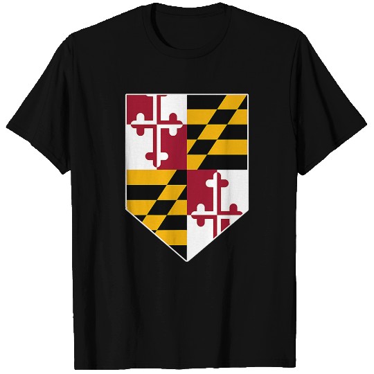 Flag of Maryland Tee Blue Crab Family Vacation Camping T-Shirts