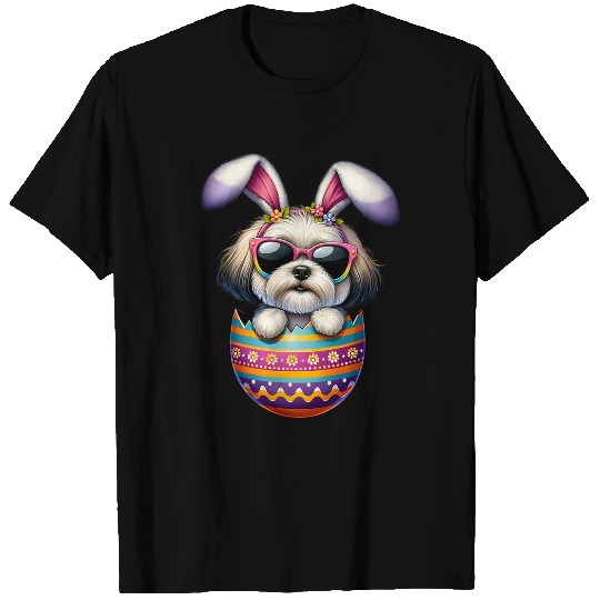 Cute Havanese Egg Happy Easter Day Dog Dad Dog Mom T-Shirts