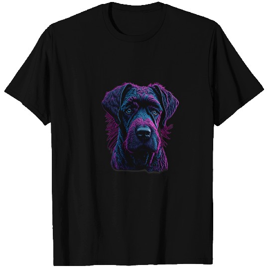 Giant Schnauzer Dog Colorful Dog Breed Design T-Shirts